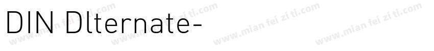 DIN Dlternate字体转换